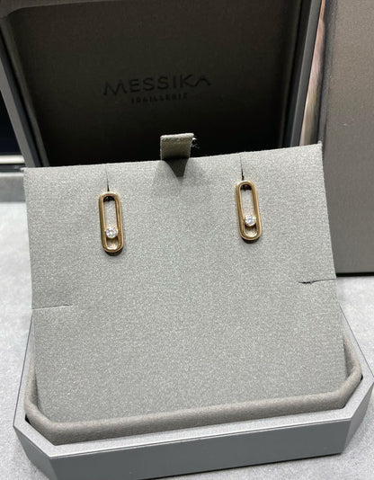 [LOXURA]MOVE UNO SMALL 1 DIAMOND EARRINGS