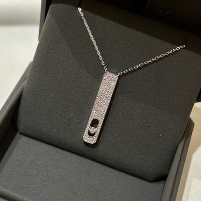 [LOXURA]MY FIRST DIAMOND PAVED NECKLACE