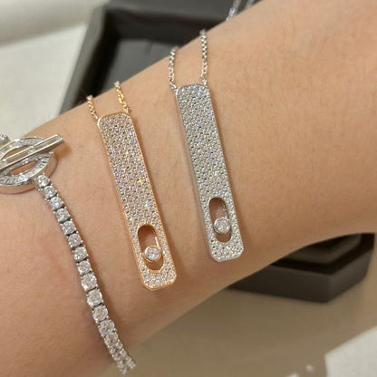 [LOXURA]MY FIRST DIAMOND PAVED NECKLACE