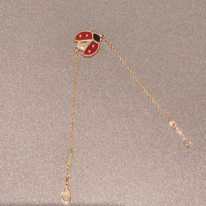 [LOXURA]LUCKY SPRING 1 MOTIF PINK GOLD BRACELET