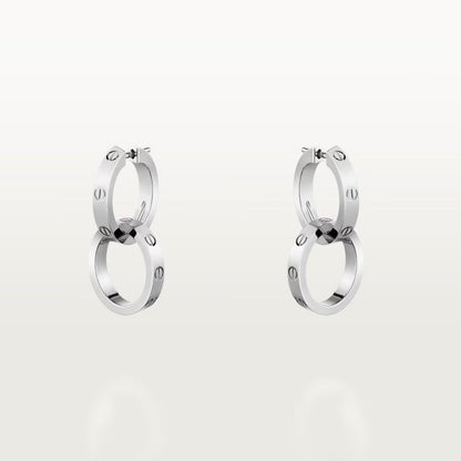 [LOXURA]LOVE 3.3MM DANGLE EARRINGS