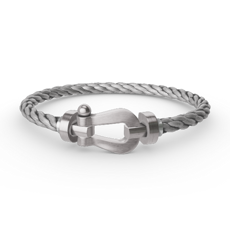 [LOXURA]FORCE LARGE HORSESHOE NO DIAMOND BRACELET SILVER