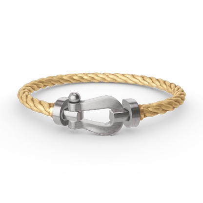 [LOXURA]FORCE LARGE HORSESHOE NO DIAMOND BRACELET SILVER