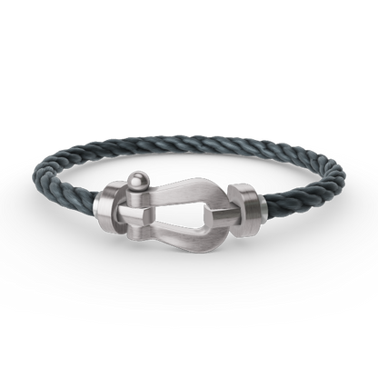 [LOXURA]FORCE LARGE HORSESHOE NO DIAMOND BRACELET SILVER