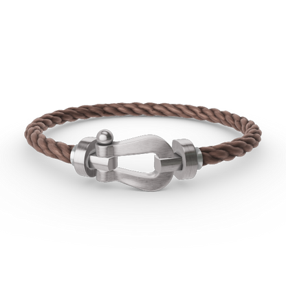 [LOXURA]FORCE LARGE HORSESHOE NO DIAMOND BRACELET SILVER