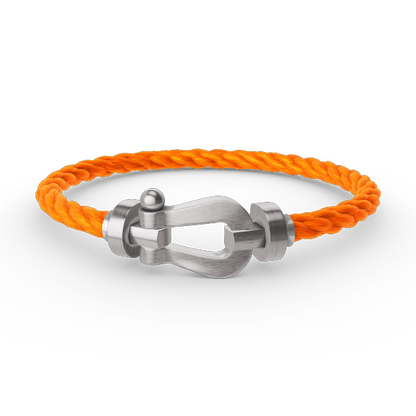 [LOXURA]FORCE LARGE HORSESHOE NO DIAMOND BRACELET SILVER