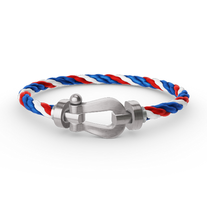 [LOXURA]FORCE LARGE HORSESHOE NO DIAMOND BRACELET SILVER