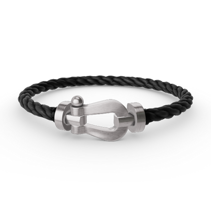 [LOXURA]FORCE LARGE HORSESHOE NO DIAMOND BRACELET SILVER