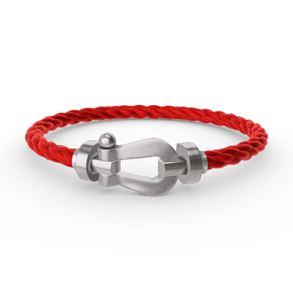 [LOXURA]FORCE LARGE HORSESHOE NO DIAMOND BRACELET SILVER