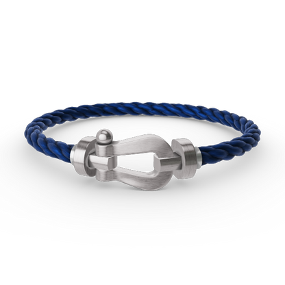 [LOXURA]FORCE LARGE HORSESHOE NO DIAMOND BRACELET SILVER
