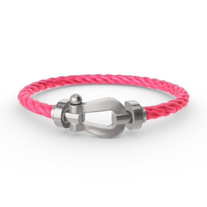 [LOXURA]FORCE LARGE HORSESHOE NO DIAMOND BRACELET SILVER