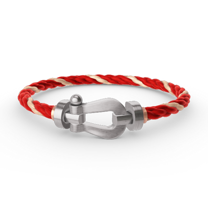 [LOXURA]FORCE LARGE HORSESHOE NO DIAMOND BRACELET SILVER