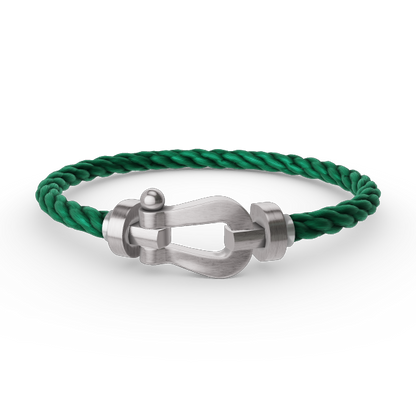 [LOXURA]FORCE LARGE HORSESHOE NO DIAMOND BRACELET SILVER