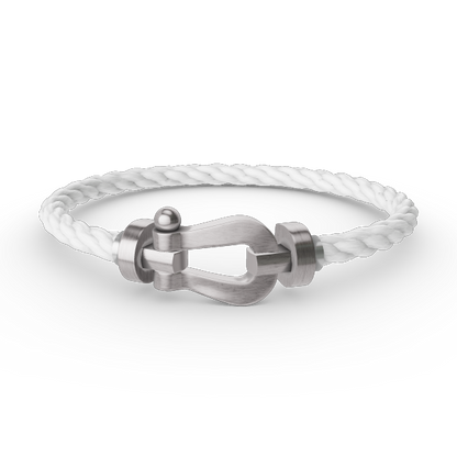 [LOXURA]FORCE LARGE HORSESHOE NO DIAMOND BRACELET SILVER