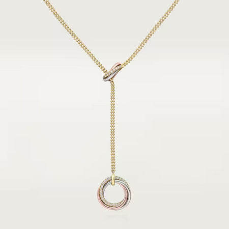 [LOXURA]TRINITY DIAMONDS NECKLACE