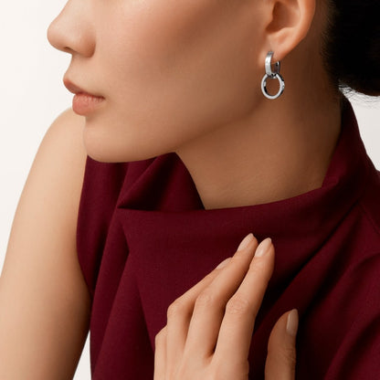 [LOXURA]LOVE 3.3MM DANGLE EARRINGS