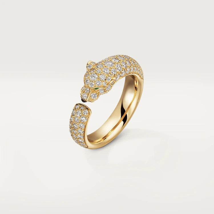 [LOXURA]PANTHERE PINK GOLD DIAMOND RING