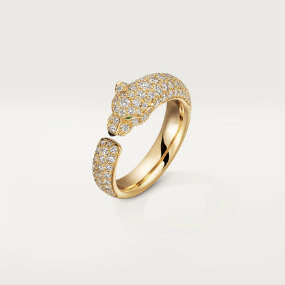 [LOXURA]PANTHERE PINK GOLD DIAMOND RING
