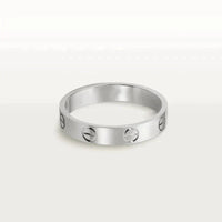 [LOXURA]LOVE RING 4MM 1 DIAMOND SILVER