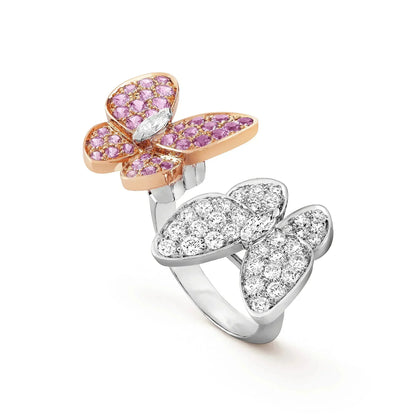[LOXURA]TWIN BUTTERFLY DIAMOND RING